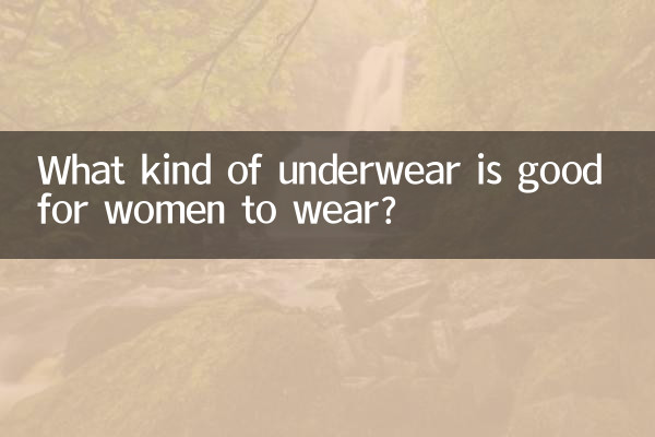 خواتین کو کس طرح کا انڈرویئر پہننا اچھا ہے؟