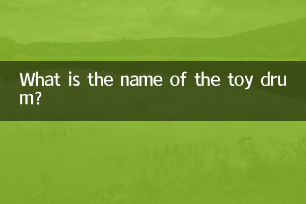 खिलौना ड्रम का नाम क्या है?