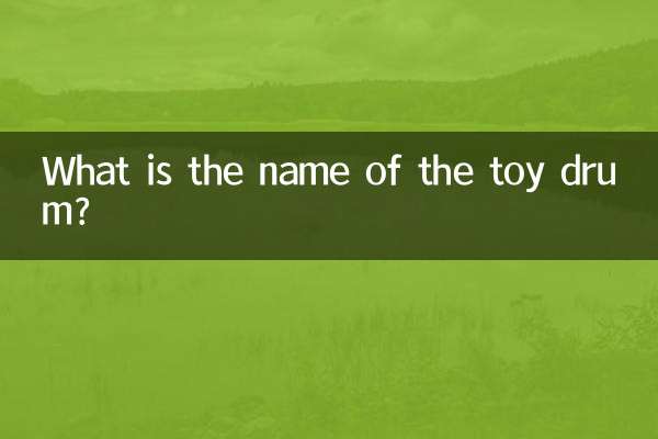 Как называется игрушечный барабан?