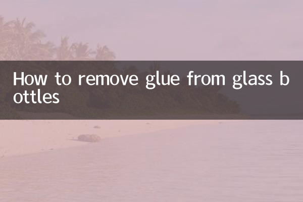 Como remover cola de garrafas de vidro