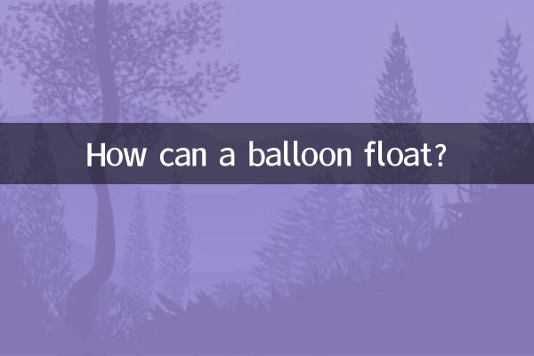 Wie kann ein Ballon schweben?
