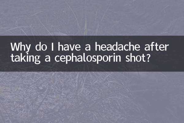 Perché ho mal di testa dopo aver preso un'iniezione di cefalosporina?