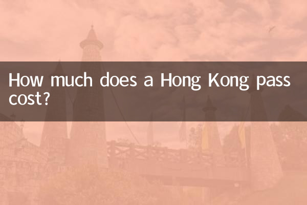 Quanto costa un pass per Hong Kong?