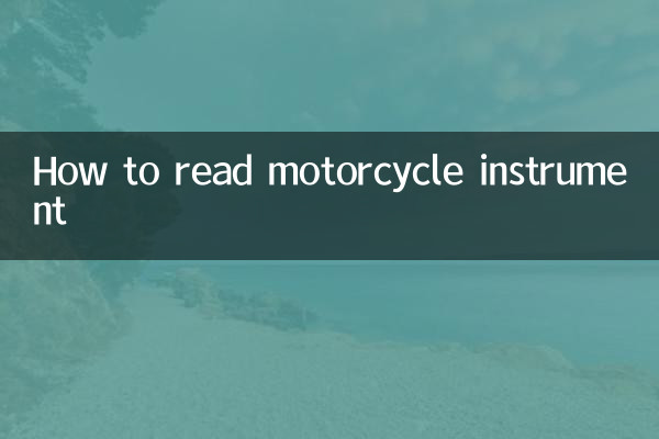 Como ler instrumentos de motocicleta