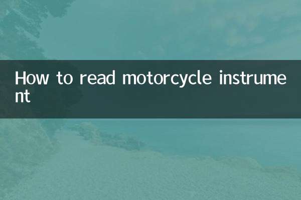 Como ler instrumentos de motocicleta
