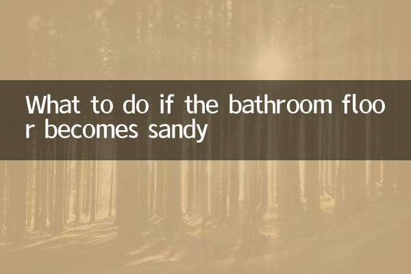 Qué hacer si el suelo del baño se vuelve arenoso