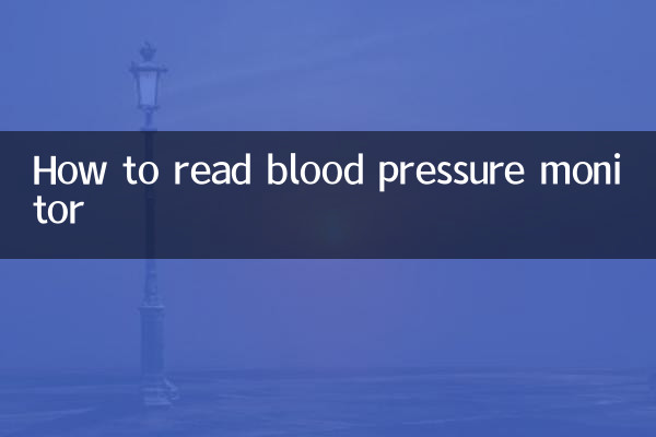 How to read blood pressure monitor