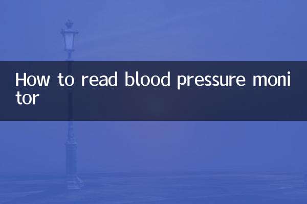 How to read blood pressure monitor