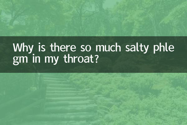 嗓子痰咸咸的怎么回事