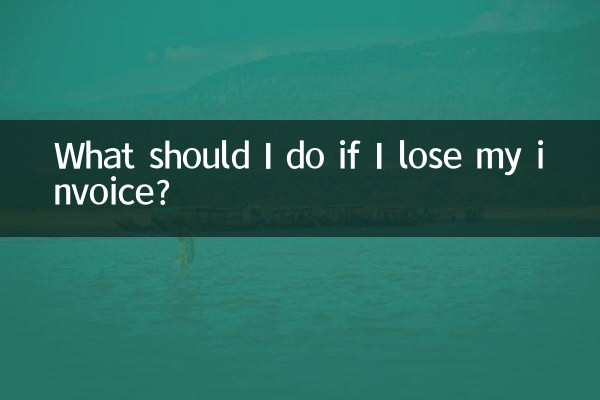 Que dois-je faire si je perds ma facture ?