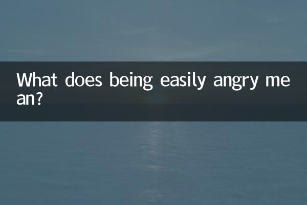 ¿Qué significa enojarse fácilmente?