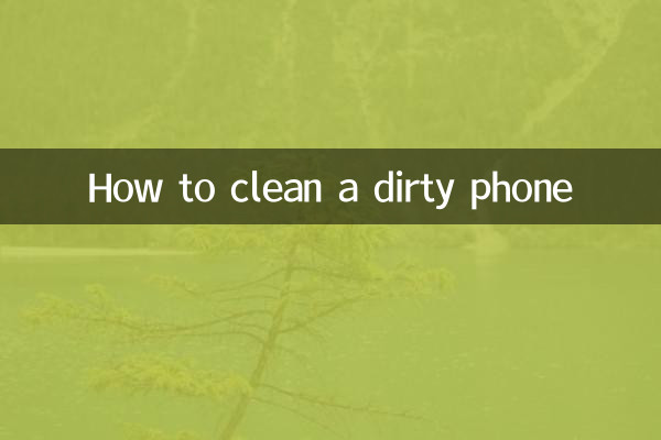 Cómo limpiar un teléfono sucio