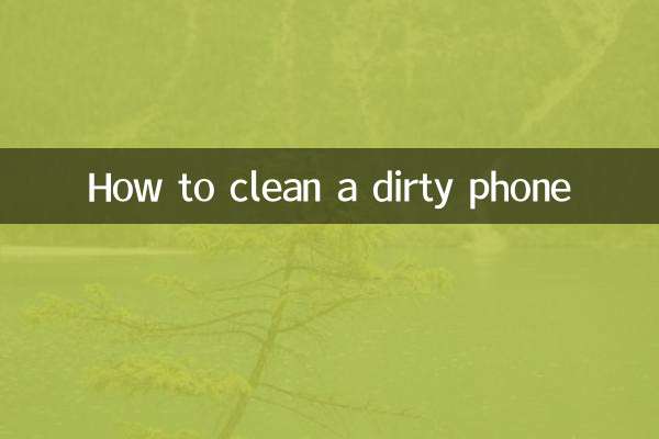 Cómo limpiar un teléfono sucio