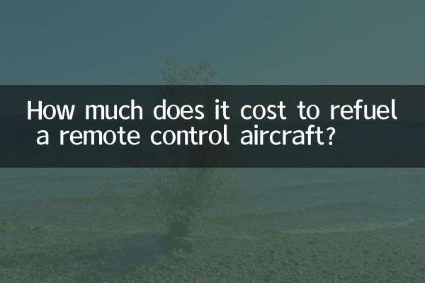 How much does it cost to refuel a remote control aircraft?