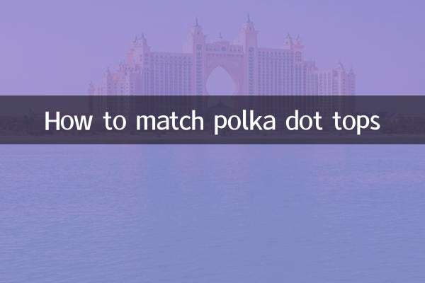 Cómo combinar blusas de lunares