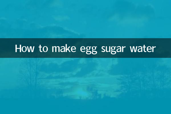 Como fazer água com açúcar de ovo