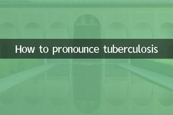 How to pronounce tuberculosis