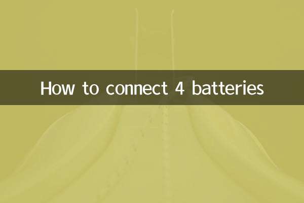 Como conectar 4 baterias