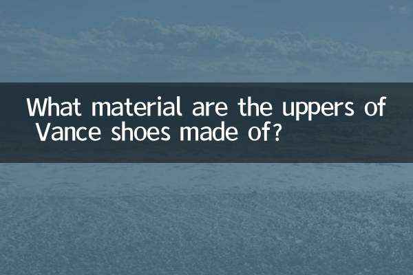 Di che materiale sono fatte le tomaie delle scarpe Vance?