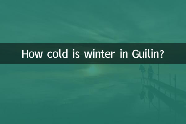 ¿Qué tan frío es el invierno en Guilin?