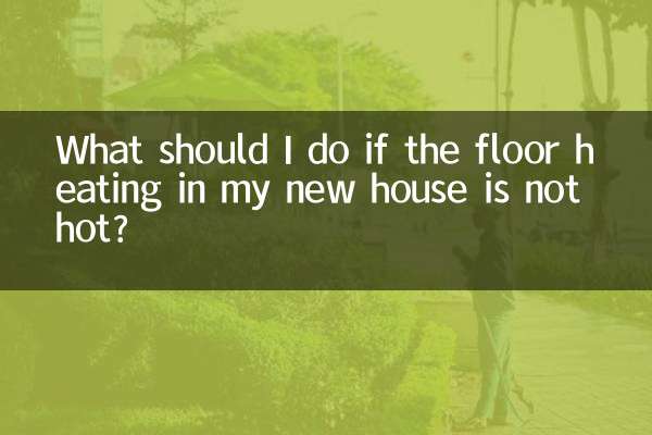 Was soll ich tun, wenn die Fußbodenheizung in meinem neuen Haus nicht warm ist?