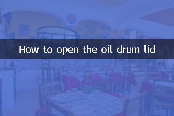 So öffnen Sie den Ölfassdeckel