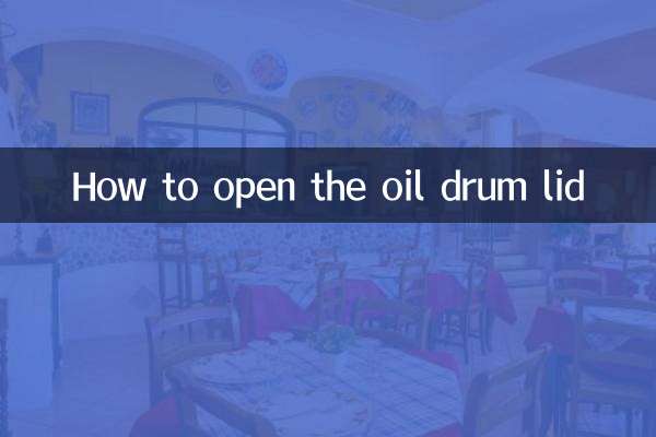 So öffnen Sie den Ölfassdeckel