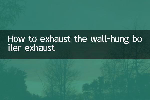 Come scaricare lo scarico della caldaia murale