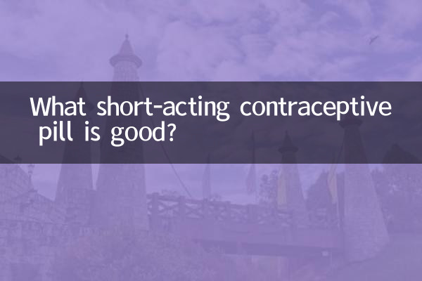 कौन सी लघु-अभिनय गर्भनिरोधक गोली अच्छी है?