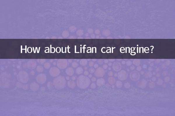 А как насчет двигателя автомобиля Lifan?