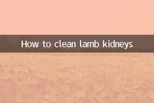 Como limpar rins de cordeiro