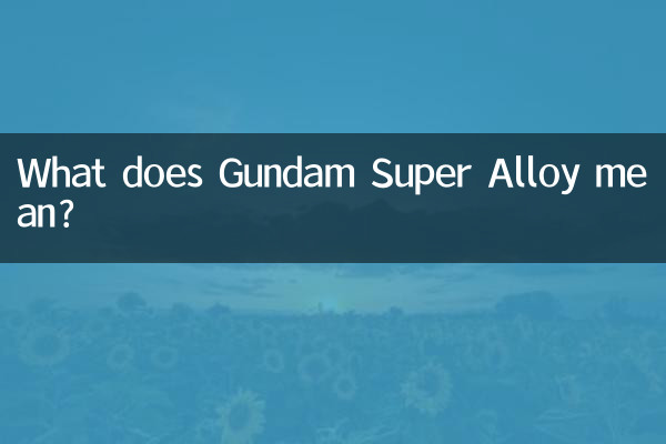 ガンダム超合金ってどういう意味ですか?