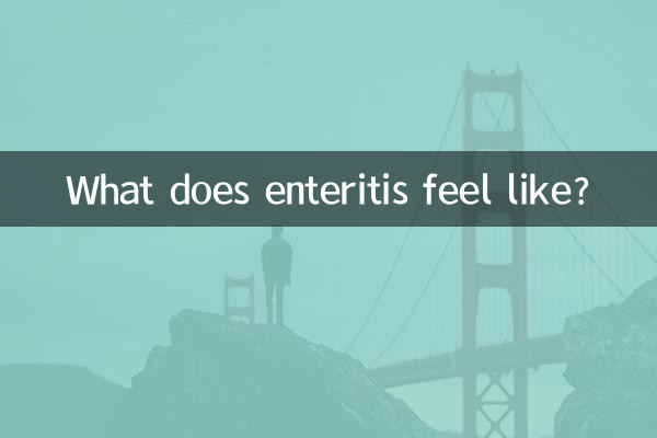 Wie fühlt sich eine Enteritis an?