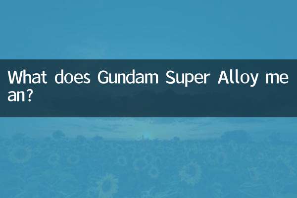 ماذا يعني جاندام سوبر سبيكة؟