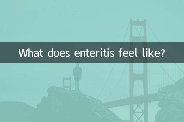 Wie fühlt sich eine Enteritis an?