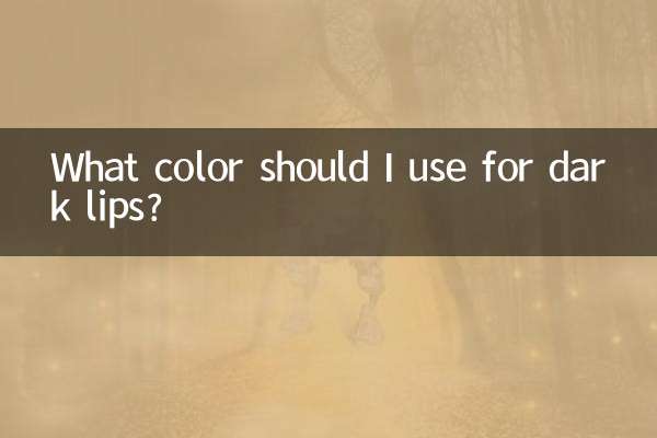 Que cor devo usar para lábios escuros?