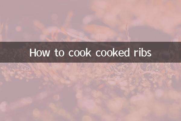 Comment faire cuire des côtes levées cuites