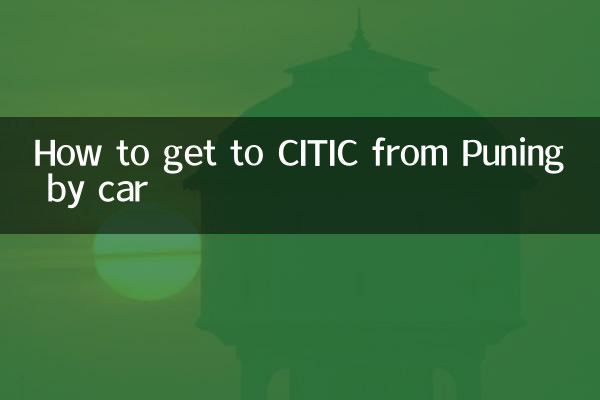 Come arrivare al CITIC da Puning in auto