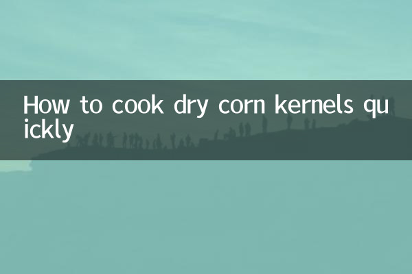 Wie man trockene Maiskörner schnell kocht