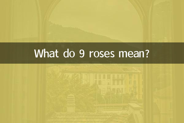 O que significam 9 rosas?