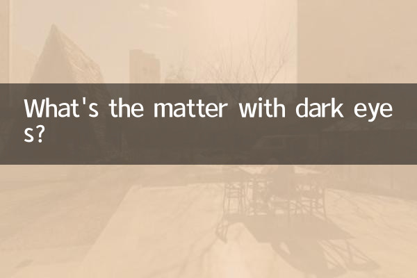 ¿Qué les pasa a los ojos oscuros?