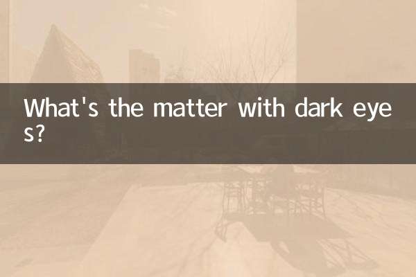 ¿Qué les pasa a los ojos oscuros?