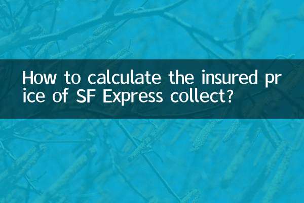 Comment calculer le prix assuré de SF Express collect ?