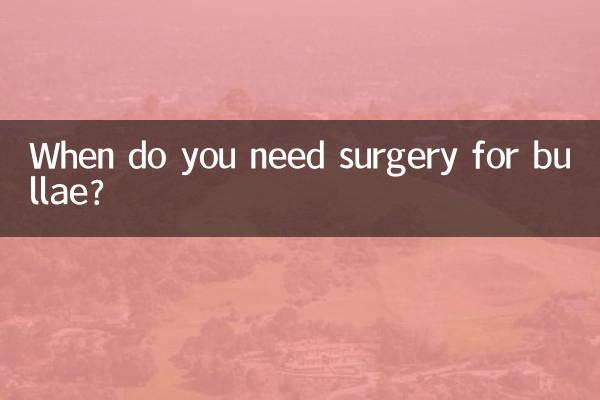 Quando è necessario un intervento chirurgico per le bolle?