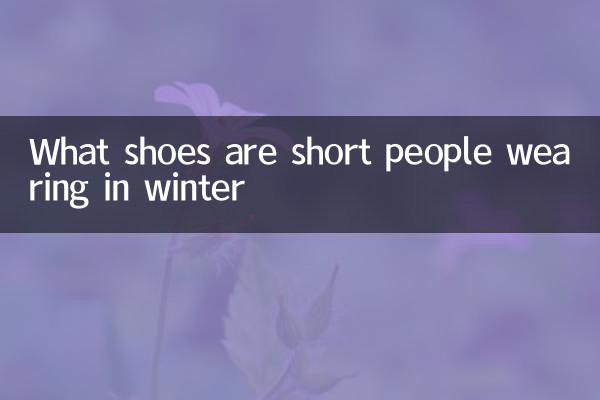 Welche Schuhe tragen kurze Leute im Winter