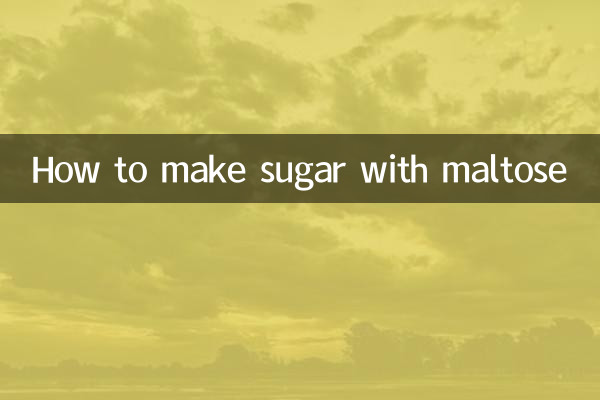 Wie man Zucker mit Maltose macht