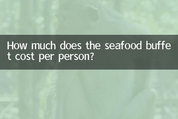 Quanto costa il buffet di pesce a persona?