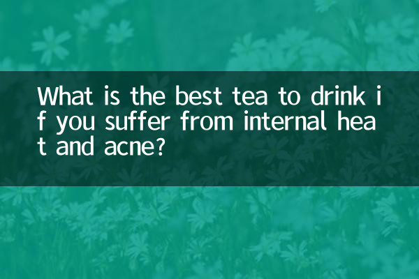¿Cuál es el mejor té para beber si sufres de calor interno y acné?