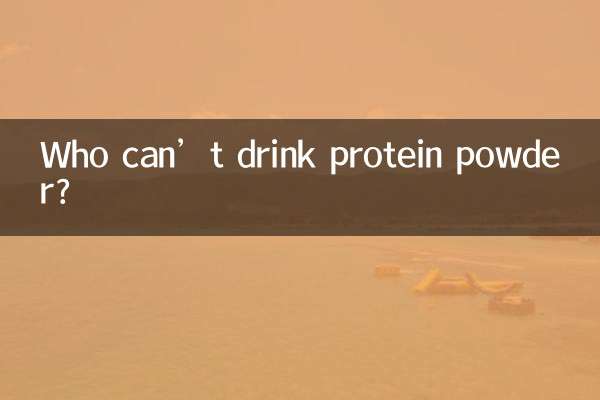 ¿Quién no puede beber proteína en polvo?