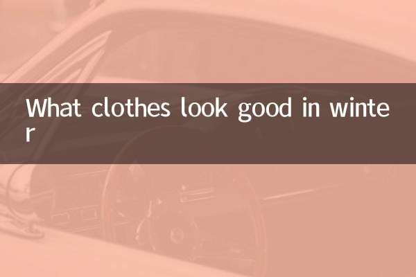 冬に似合う服とは